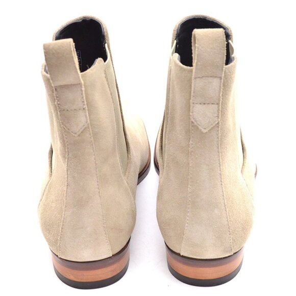 Men Hugo Boss Lisbon Beige Rock Star Chelsea Boots 9 M - Picture 5 of 8